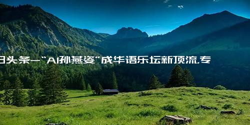 今日头条-“AI孙燕姿”成华语乐坛新顶流，专家 孙燕姿音色不受法律保护